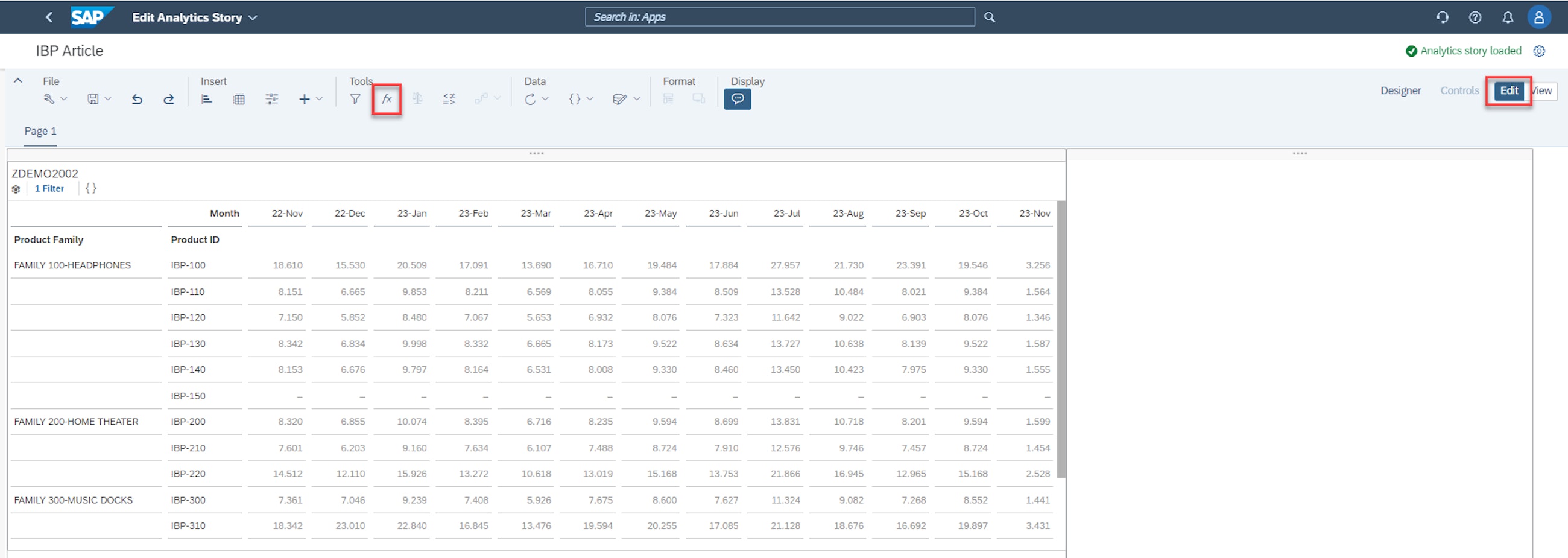 Manage analytics stories calculated formula bar 8